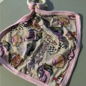 Disney Cars Pink and Cream Baby Bib